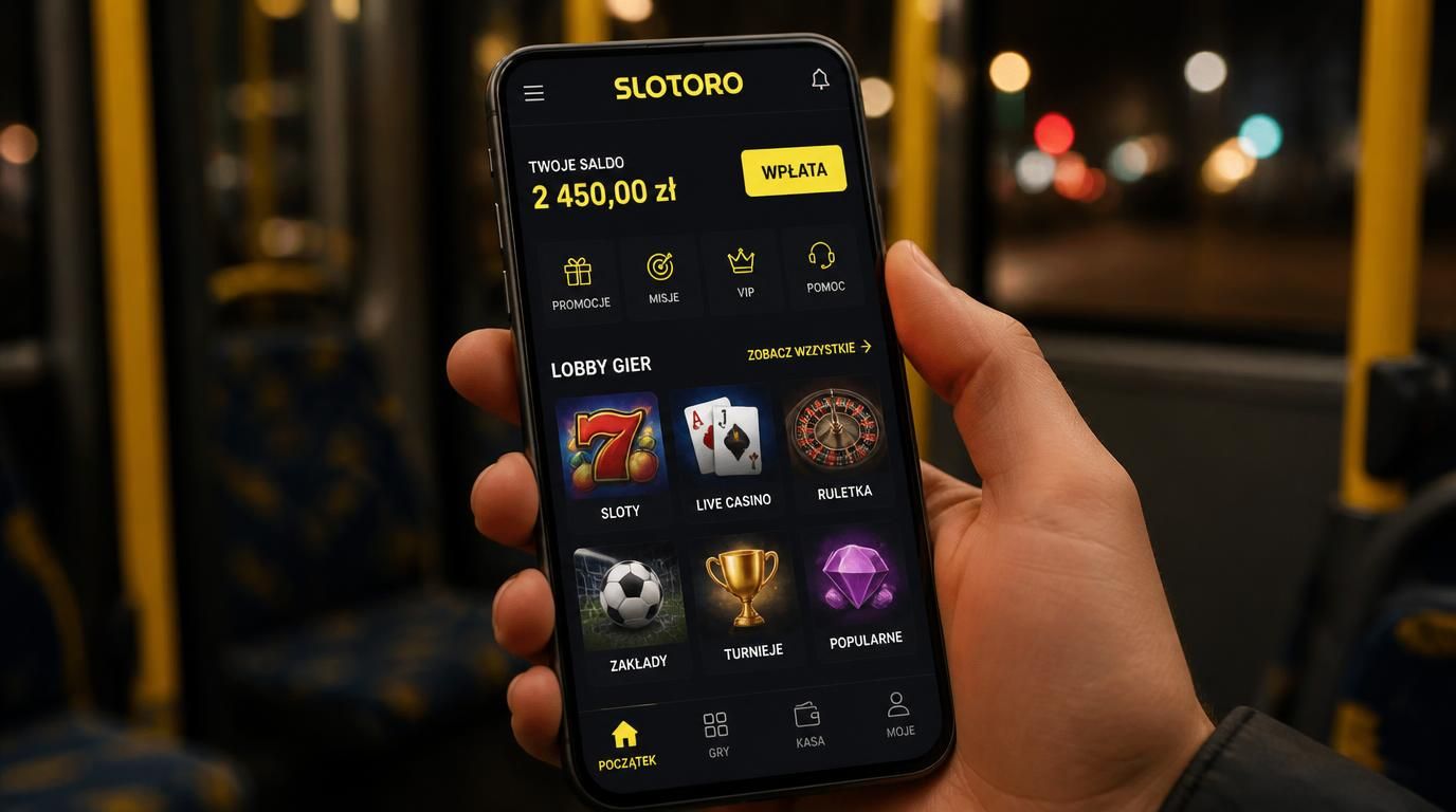 osoba trzyma telefon jedna reka i gra w slotorocasino